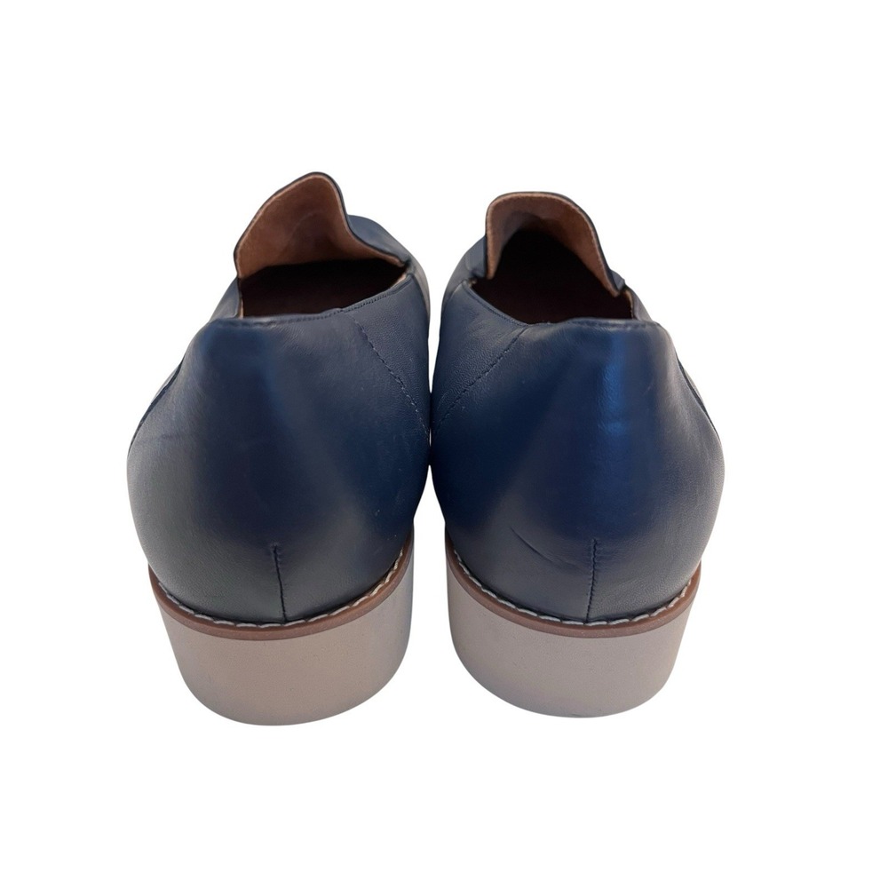 New VIONIC Sz 12 Kensley Loafer Navy Blue Leather Slip On Flats Women's Comfort - Picture 3 of 7